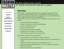 Tablet Screenshot of fashionmastersoftware.com